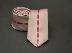 Rossini Slim Krawatte - Pulver-Rot  Gemusterte Krawatten