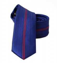          NM Slim Krawatte - Königsblau gestreift Gestreifte Krawatten