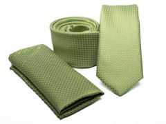       Rossini Slim Krawatte Set - Lime 