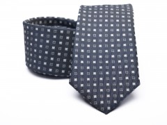Premium Krawatte - Grau gemustert 