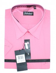 Goldenland extra Kurzarm Hemd - Pink Extra Größe