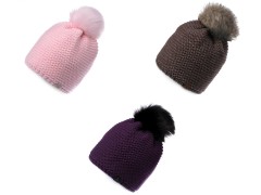 Wintermütze für Mädchen mit Pompon Kinder Schals, Mützen,Handschuhe