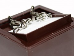         Manschettenknöpfe im Geschenkbox - Geigentaste 