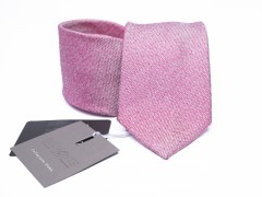   Belmonte Premium Seidenkrawatte - Rosa Unifarbige Krawatten