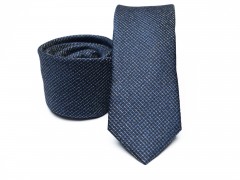 Rossini Slim Krawatte - Blau Unifarbige Krawatten