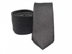 Rossini Slim Krawatte - Braun Unifarbige Krawatten