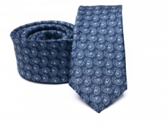 Rossini Slim Krawatte - Blau gemustert Gemusterte Krawatten