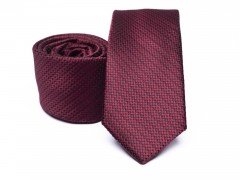 Rossini Slim Krawatte - Bordeaux Unifarbige Krawatten