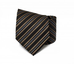 Classic Premium Krawatte - Braun gestreift 