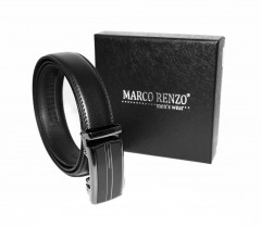   Marco Sergioni Extra Ledergürtel - Schwarz Gürtel