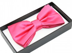      NM Satin Fliege im Geschenkbox - Pink 