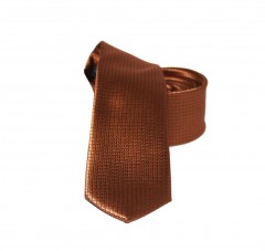NM Slim Krawatte - Rostfarben Kleine gemusterte Krawatten