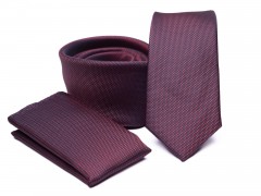      Rossini Slim Krawatte Set - Bordeaux Sets