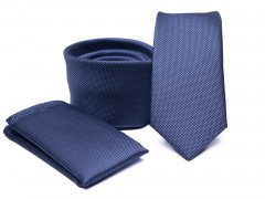       Rossini Slim Krawatte Set - Blau 