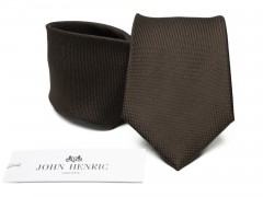      John Henric Seidenkrawatte - Dunkelbraun Unifarbige Krawatten