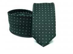  Rossini Slim Krawatte - Grün gepunktet Kleine gemusterte Krawatten