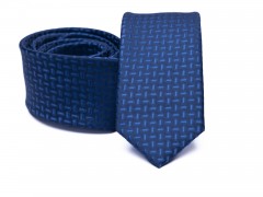  Rossini Slim Krawatte - Blau gemustert 