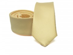  Rossini Slim Krawatte - Gelb Unifarbige Krawatten