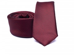  Rossini Slim Krawatte - Dunkelrot Unifarbige Krawatten