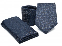 Premium Krawatte Set - Schwarz geblümt Sets