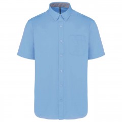        Comfort fit langarm Hemd - Helblau Einfarbige Hemden