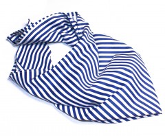   Baumwolltuch gepunktet - Blau gestreift Tücher, Schals