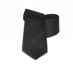          NM Slim Krawatte - Schwarz-lila gepunktet Kleine gemusterte Krawatten