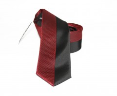          NM Slim Krawatte - Schwarz-bordeaux gepunktet Kleine gemusterte Krawatten