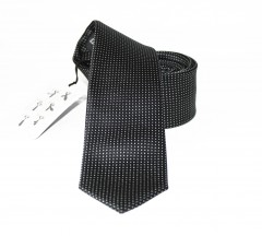          NM Slim Krawatte - Schwarz gepunktet 