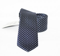          NM Slim Krawatte - Dunkelblau gemustert Kleine gemusterte Krawatten