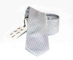          NM Slim Krawatte - Silber gemustert Kleine gemusterte Krawatten