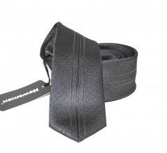          NM Slim Krawatte - Grau gestreift Gestreifte Krawatten