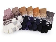                  Unisex Strickhandschuhe mit Norwegermuster 