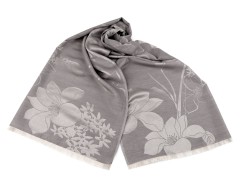                             Pashmina-Tuch/Schal mit Blumen - 74 x 185 cm 