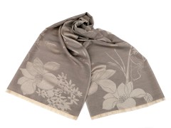                             Pashmina-Tuch/Schal mit Blumen - 74 x 185 cm 