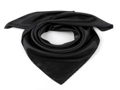 Satintuch einfarbig - Schwarz Tücher, Schals