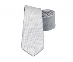          NM Slim Krawatte - Silber Kleine gemusterte Krawatten