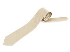   Krawatte aus Mikrofaser - Beige Unifarbige Krawatten