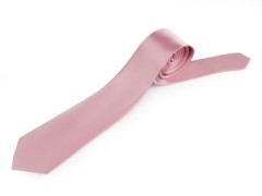  Vannotensa Satin-Krawatte - Puderrosa Unifarbige Krawatten