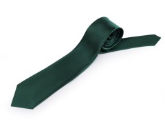  Vannotensa Satin-Krawatte - Dunkelgrün Unifarbige Krawatten