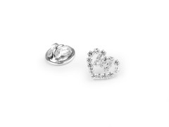                       Brosche/Pin Strassherz Brosche, Reversnadel