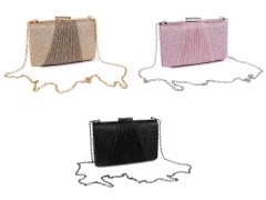                                      Clutch mit Glitzer Damen Tasche, Geldbörse, Gürtel