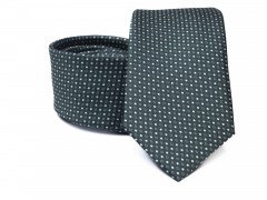   Rossini Premium Krawatte - Dunkelgrün gepunktet 