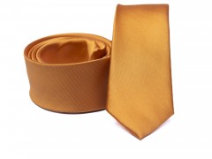 Rossini Slim Krawatte - Senf Unifarbige Krawatten