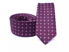 Rossini Slim Krawatte - Pink gemustert Kleine gemusterte Krawatten