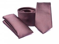       Rossini Slim Krawatte Set - Braun Sets