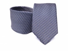      Rossini Seidenkrawatte - Blau-grau Unifarbige Krawatten