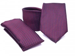           Premium Krawatte Set - Rot gepunktet Sets