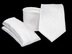           Premium Krawatte Set - Weiß Krawatten