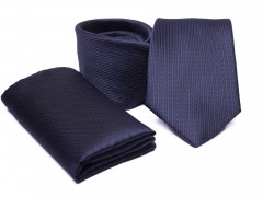           Premium Krawatte Set - Dunkelblau 